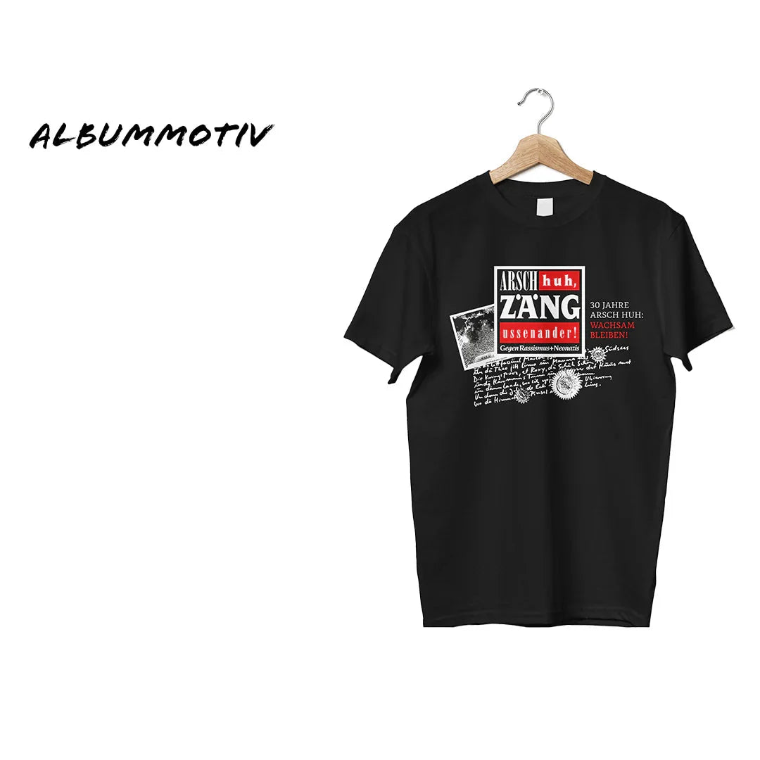 3fach Vinyl, limitiertes T-Shirt (Album-Design), Kunstdruck (limitiert, nummeriert & handsigniert) Arsch Huh