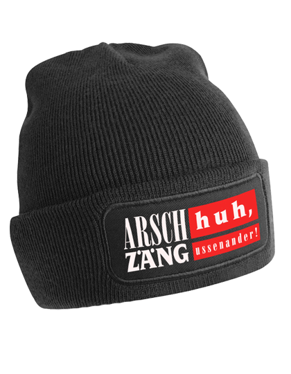 ArschHuh Logo - Beanie (Schwarz) Arsch Huh