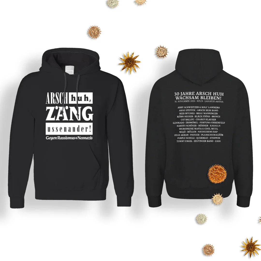 30 Jahre Arsch Huh Retro-Design - Hoodie (Schwarz) Arsch Huh