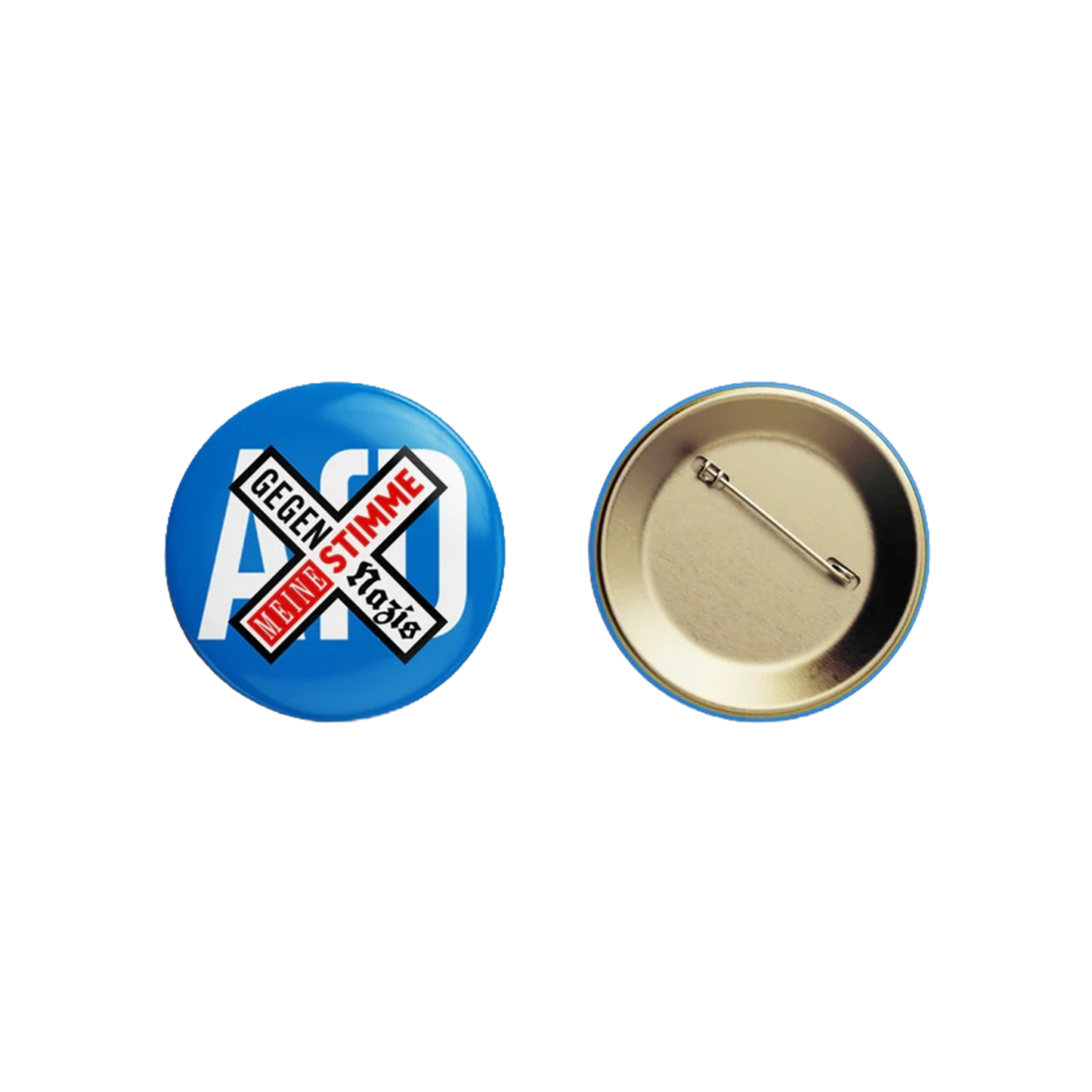 Anti AfD - Meine Stimme gegen Nazis - Button Arsch Huh
