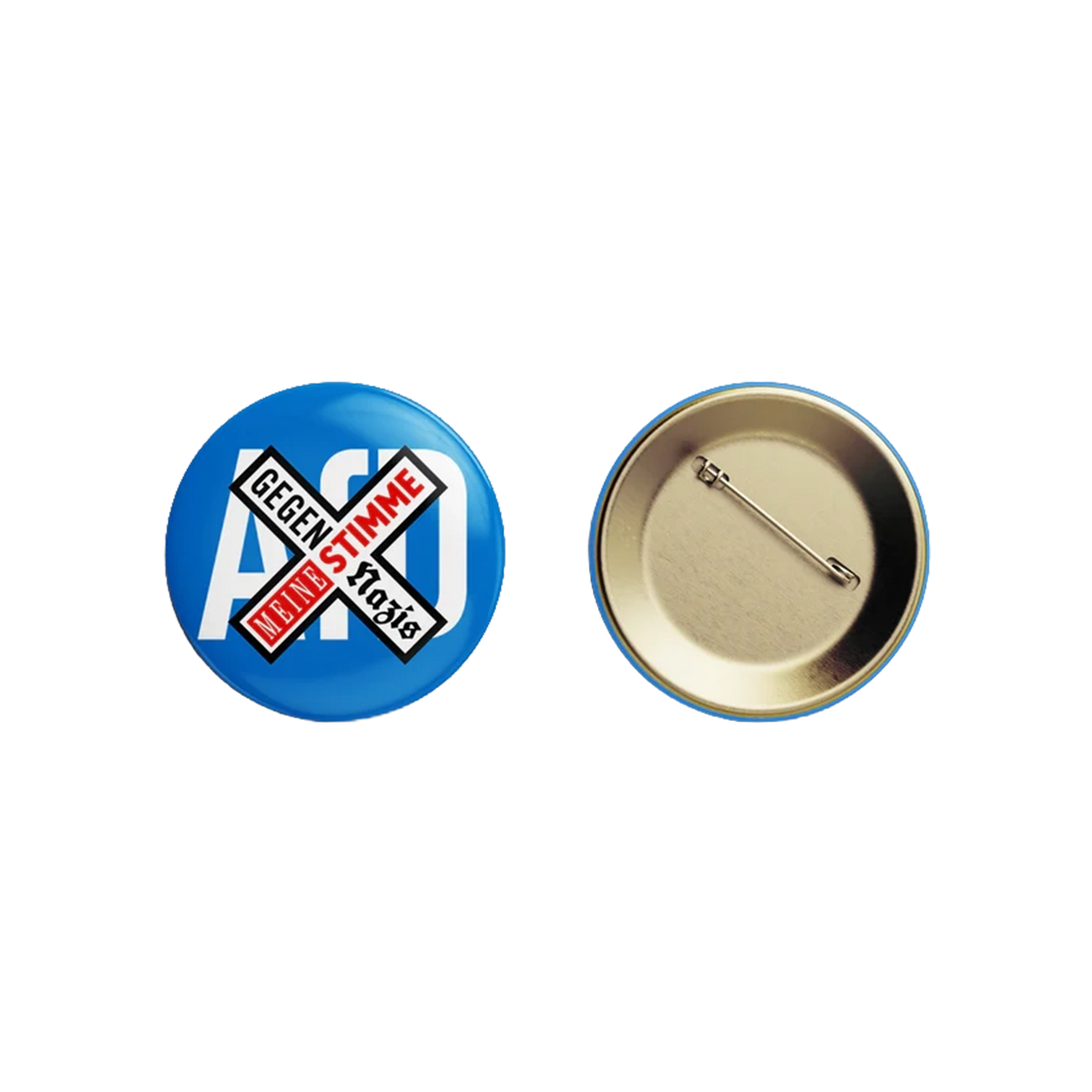 Anti AfD - Meine Stimme gegen Nazis - Button Arsch Huh