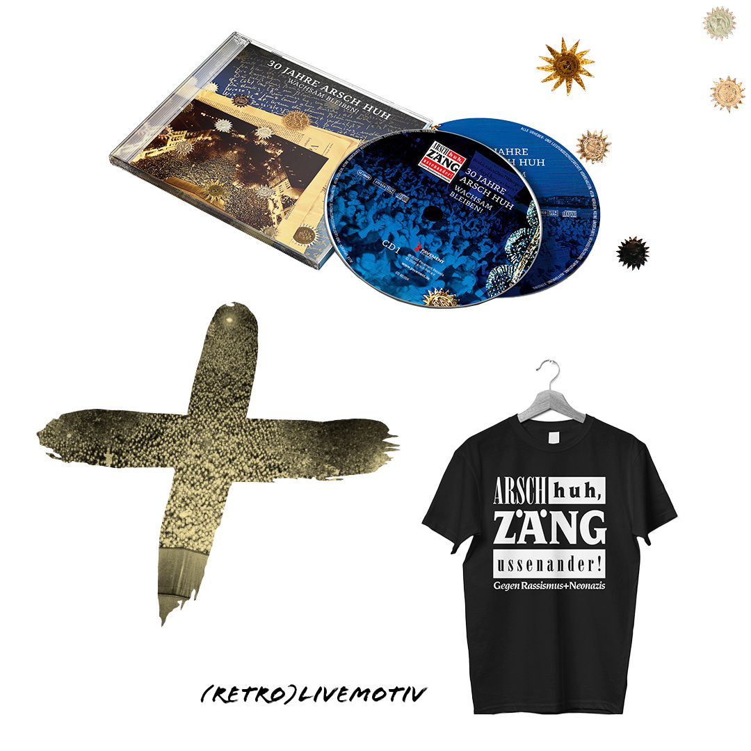 30 Jahre Arsch Huh - 2CD + Retro T-Shirt Bundle Arsch Huh