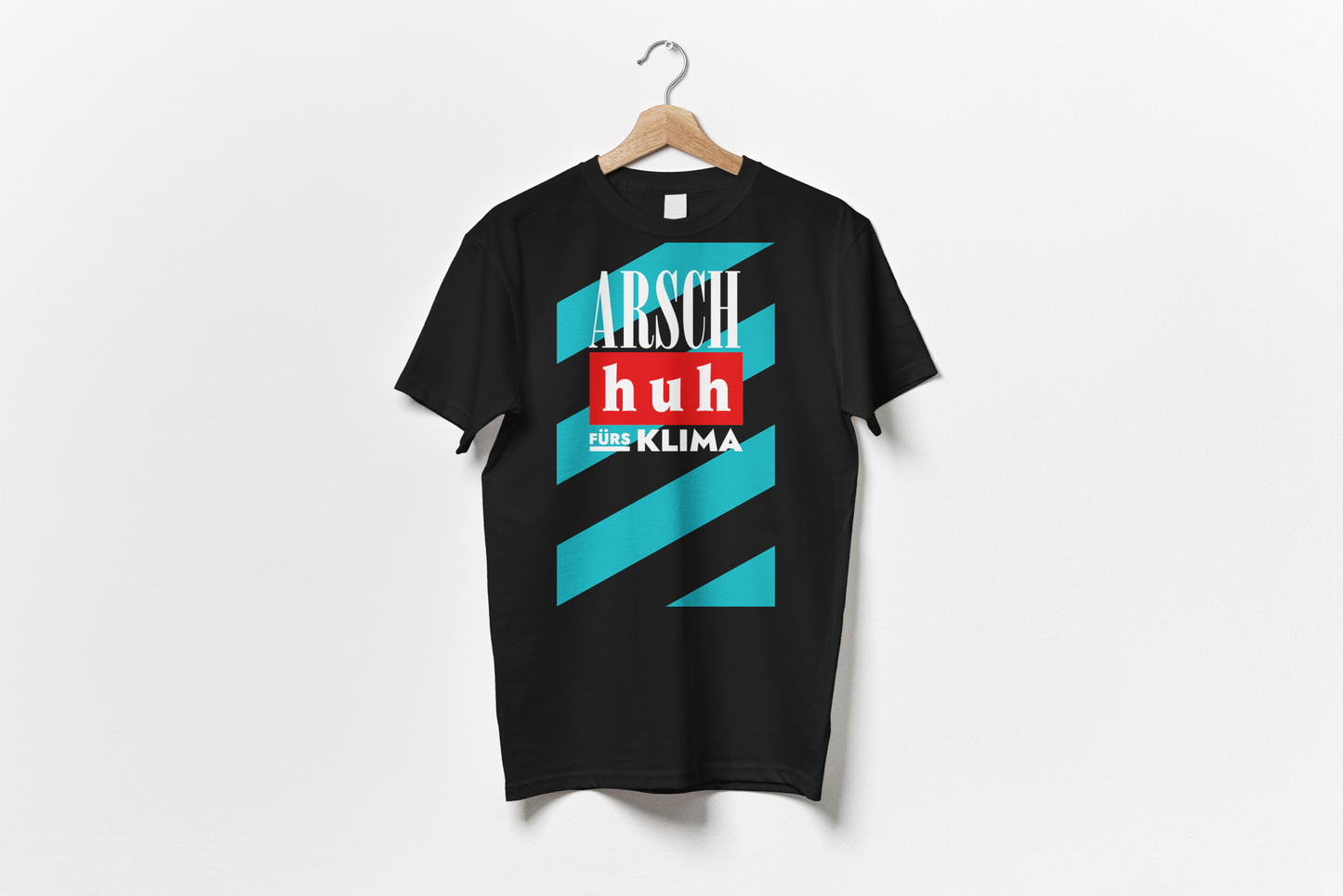 Arsch Huh Fürs Klima - T-Shirt (Schwarz) Arsch Huh
