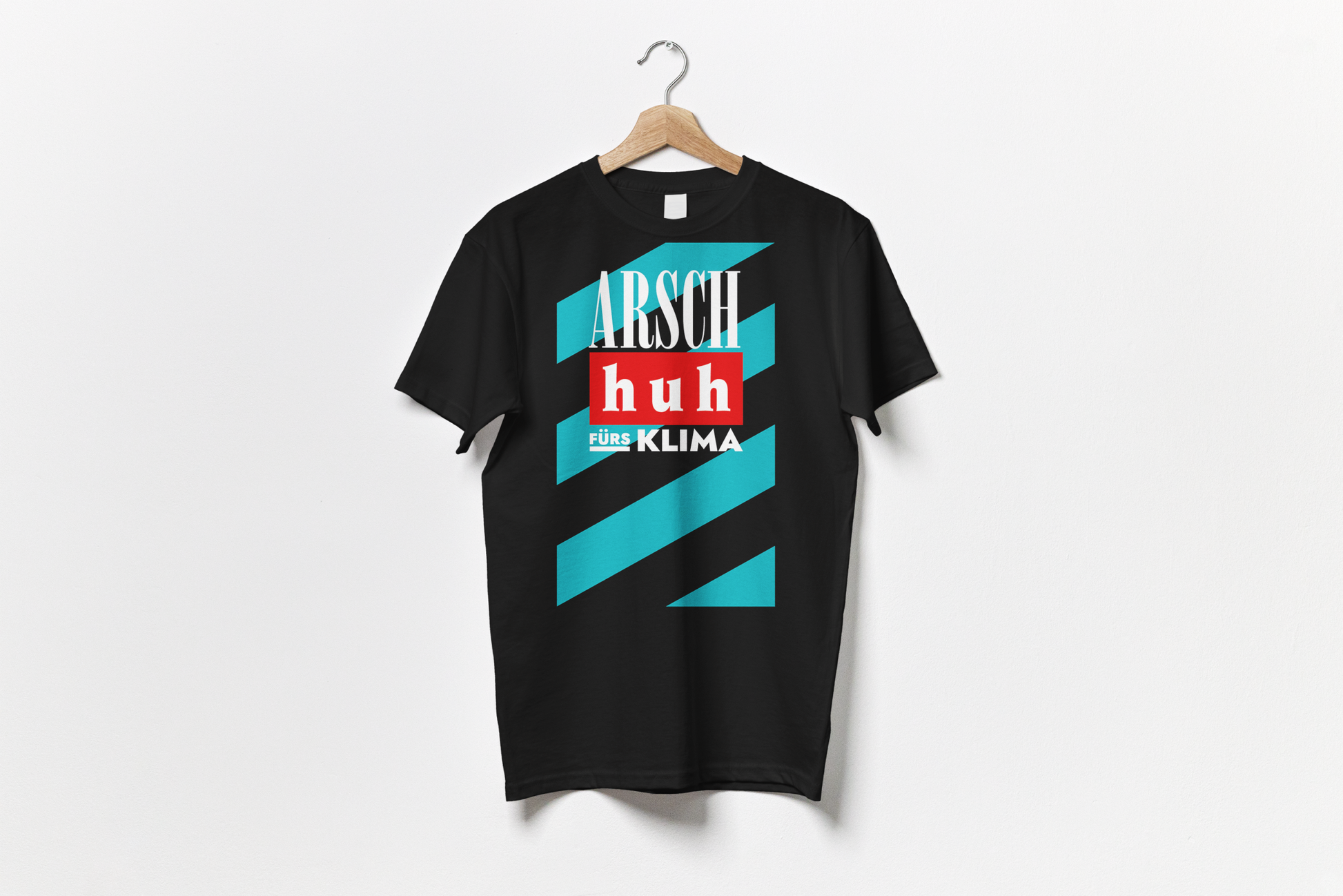 Arsch Huh Fürs Klima - T-Shirt (Schwarz) Arsch Huh