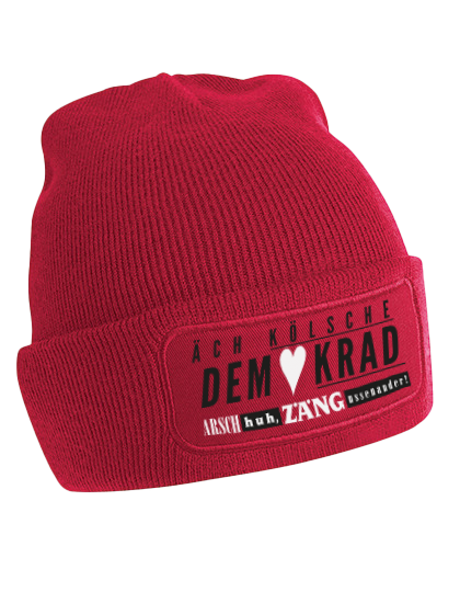 Äch Kölsche Demokrad - Beanie (Rot) Arsch Huh