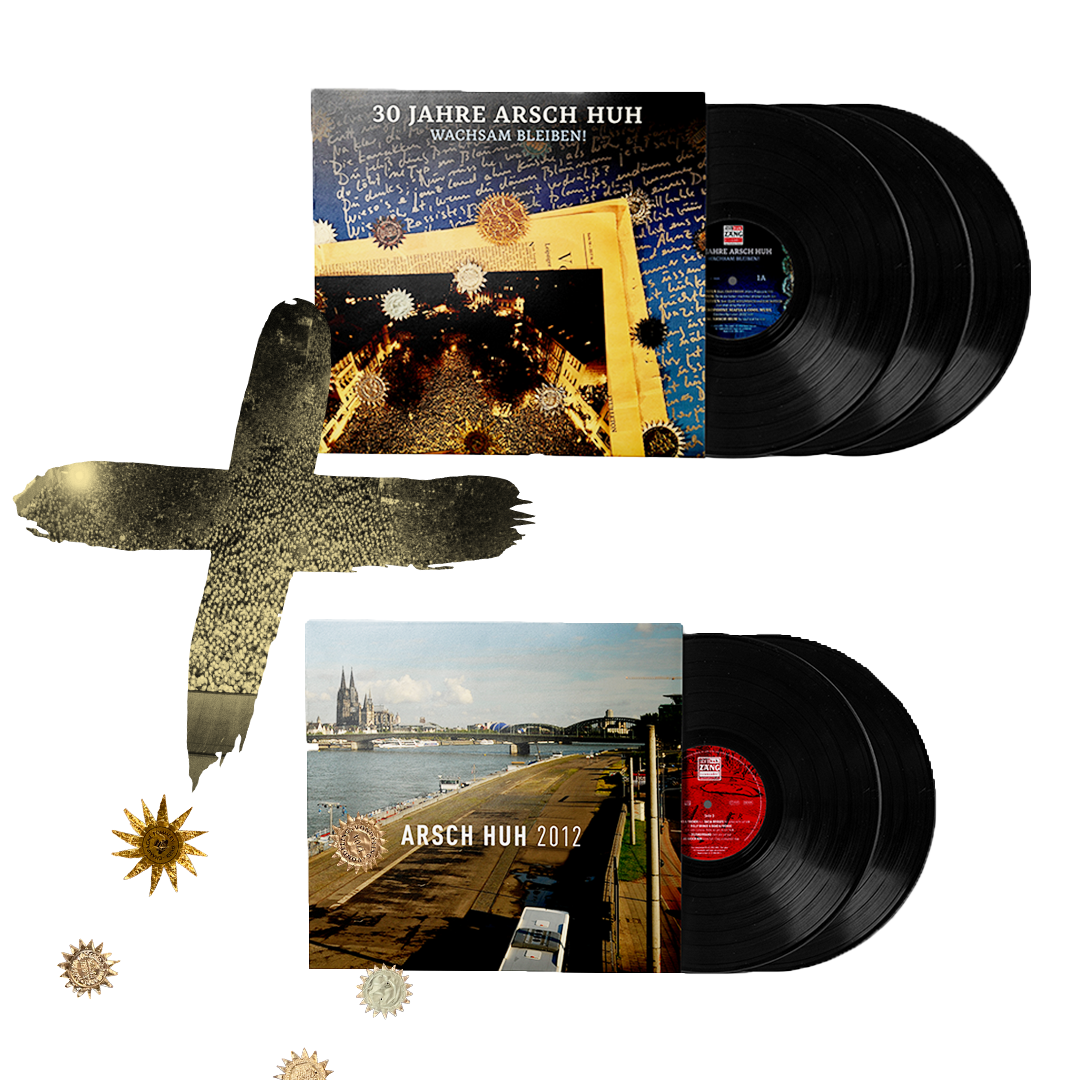 30 Jahre Arsch Huh - Wachsam bleiben! - 3fach Vinyl + "Arsch Huh 2012" Doppel-Vinyl Bundle Arsch Huh